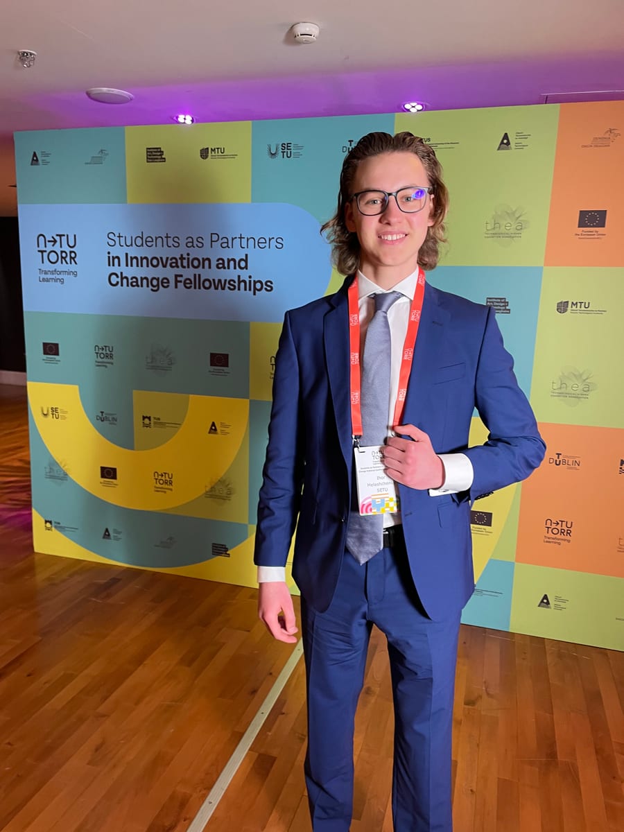 Ihor Melashchenko at the N-TUTORR Students as Partners in Innovation and Change Fellowships event